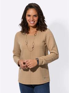 Рубашка с длинными рукавами цвета верблюжьей шерсти WITT WEIDEN