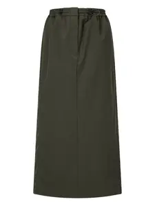 Юбка миди с эластичной талией Studio Tomboy, зеленый