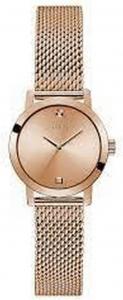 Аналоговые часы GUESS с сетчатым бриллиантом оттенка розового золота
