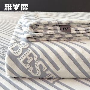 Yalu Простыня 160х230 см из зимнего молочного велюра, утолщенный флис, цвет suyan-lan