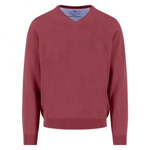 Свитер Fynch Hatton 1514211 v neck, красный
