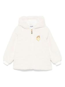 Moschino Kids фактурная куртка, белый