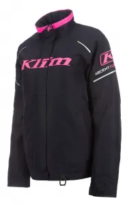 Женская куртка-клеш Klim, черный/ярко-розовый