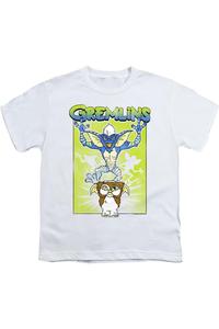 Футболка Gremlins Be Afraid с коротким рукавом для детей Gildan, белый