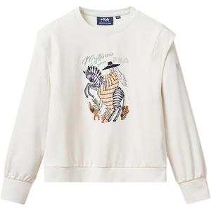 Свитшот Cloud White для подростков FILA KIDS, белый
