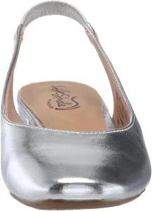 Женские балетки LifeStride Claire с ремешком на пятке, серебряный