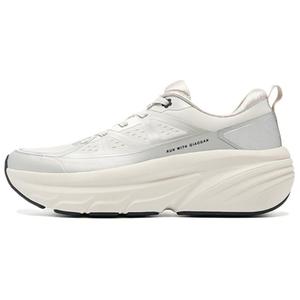 QIAODAN Кроссовки для бега с низким верхом, амортизирующие, противоскользящие и дышащие, женские, серебристо-белые