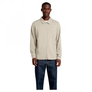 Толстовка Selected Emanuel Soft full zip, бежевый