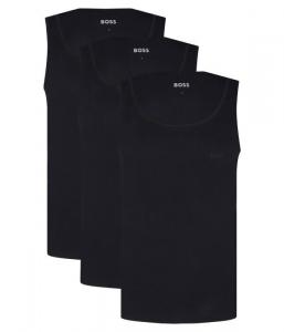 Майка 3-х парная ribclassic стандартного кроя Boss Bodywear, черный