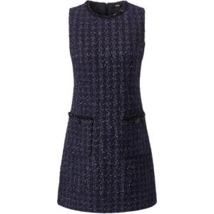 KARL LAGERFELD SS24 Женское темно-синее платье без рукавов KARL LAGERFELD / Karl Lagerfeld Jeans