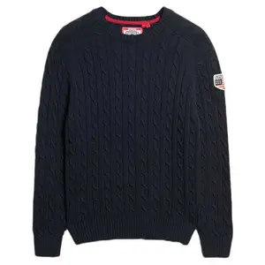 Свитер Superdry Slouchy Cable, синий