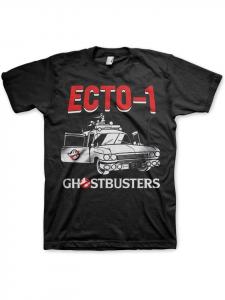 Футболка Ecto 1 Big Tall T-Shirt черного цвета Ghostbusters