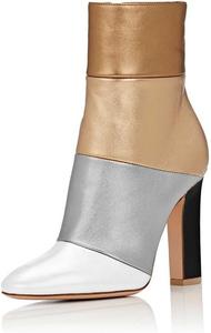 Женские винтажные ботильоны FSJ на толстом высоком каблуке с заостренным носком и боковой молнией, зимние обувь, размеры 4-15 US, Multicolored Matte