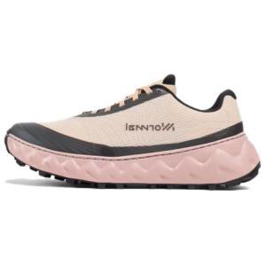 Амортизирующие износостойкие низкие трейловые беговые кроссовки женские бежево-серые NNormal