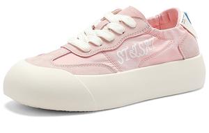 Холщовые кеды женские с низким верхом St&Sat, розовый