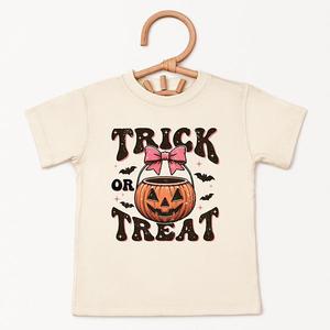 Футболка с коротким рукавом Coquette trick or treat bats для малышей The Juniper Shop, Cream