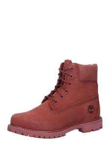 Ботинки Timberland на шнуровке, красный
