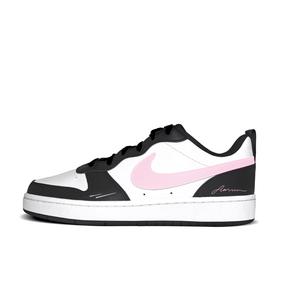 Nike Court Borough Pink Shooting Star Trail устойчивые к истиранию низкие кроссовки для скейтбординга Pink Kids'