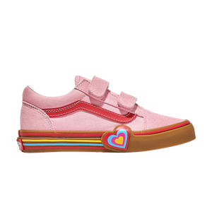 Кроссовки Vans Old Skool V Kids 'Pink Heart', розовый