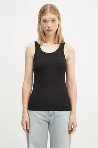 Топ Rib Logo Tank Top Coperni, черный