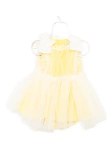 Платье миди с оборками и панталонами Hucklebones London, желтый