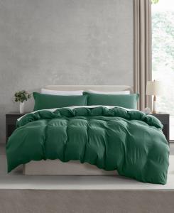 Ультрамягкий предварительно выстиранный комплект постельного белья из 3 предметов, размер California King Nestl, Hunter green