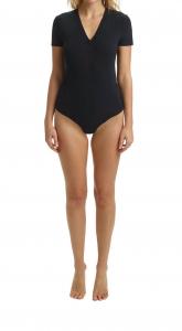 Футболка-боди Essential Cotton черного цвета MAISON COMMON