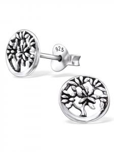 Bungsa Серебряные серьги-гвоздики