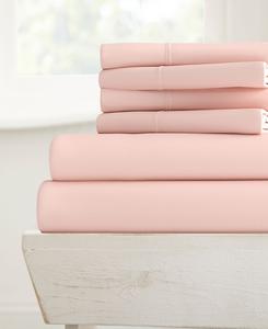 Комплект постельного белья Solids in Style из 6 предметов, размер Queen Ienjoy Home, цвет blush