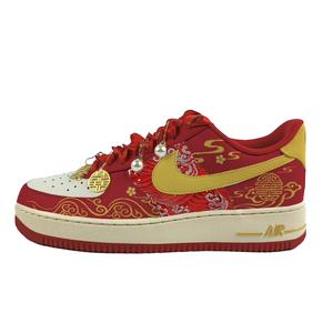 Nike Air Force 1 износостойкие низкие скейтборд обувь unisex красный