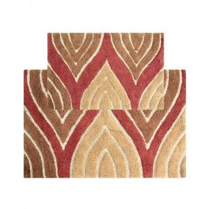 Набор ковриков для ванной Chesapeake Davenport Wave с тафтингом из 2 предметов, цвет Adobe