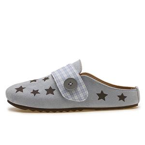 Женские сандалии с закрытым носком, резиновая подошва, и устойчивые к истиранию MUKALUO, Blue