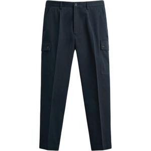 Повседневные брюки мужские синие Zara, синий