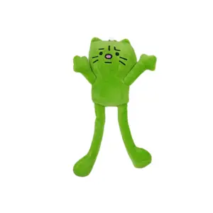 Jinnew Тревожный зеленый котенок плюшевая кукла высота 15см