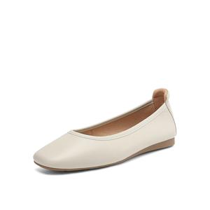 BOERDIQI Женские повседневные туфли с овчинной стелькой экрю, цвет Ecru Sheepskin Insole