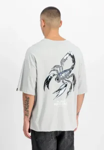 Футболка с принтом киборга-скорпиона Alpha Industries, Pastel Grey