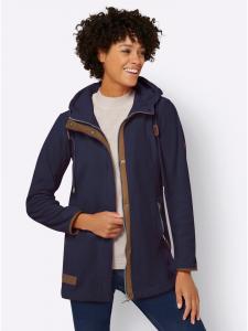 Флисовая куртка с капюшоном темно-синего цвета WITT WEIDEN