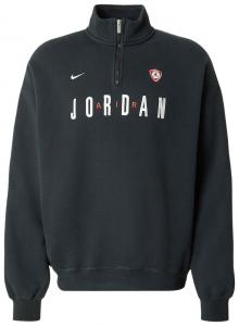 Флисовая толстовка Air Jordan Flight Graphic Quarter Zip, черный