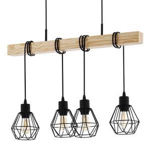 Подвесной светильник Eglo Townshend I, сталь - количество языков пламени: 4