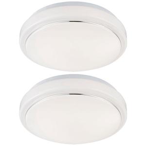 Комплект из двух светодиодных потолочных светильников Tamina из алюминия белого цвета Globo Lighting, белый
