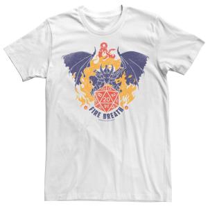 Мужская футболка Dungeons & Dragons Fire Breath Dice с потертым рисунком Licensed Character