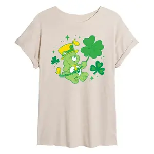 Футболка Juniors' Bears с изображением медведя-удачи и трилистника Licensed Character, бежевый