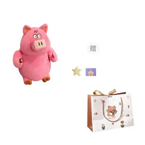 Оригинальная плюшевая кукла Cute Quirky Pig Millionaire высотой 25см/60см/80см OU DI PIG