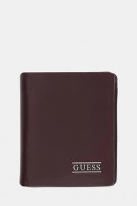 Кожаный кошелек NEW BOSTON Guess, коричневый