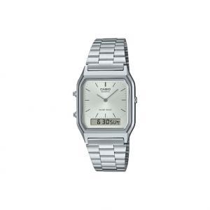 CASIO Мужские и женские часы VINTAGE Series Silver AQ-230A-7AMQY