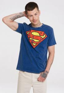 Футболка с принтом DC COMICS SUPERMAN LOGOSHIRT, цвет blau