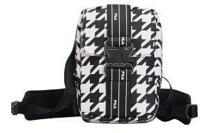 Кроссбоди PU унисекс черный белый FILA