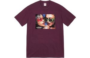 Футболка унисекс Supreme, баклажановый