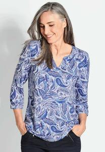 Топ с длинными рукавами GOLDNER, синий