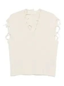 Топ с эффектом потертости Haikure, нейтральный